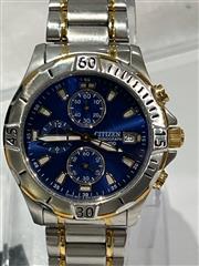 Citizen GN-4-S Chronograph 100M Two-Tone Blue Dial Quartz Men’s Watch